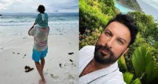 TARKAN, EŞİ VE KIZIYLA TATİLDE