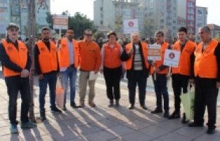 Eskişehirli erkekler kadına şiddete hayır diyor!