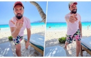 TARKAN, EŞİ VE KIZIYLA TATİLDE